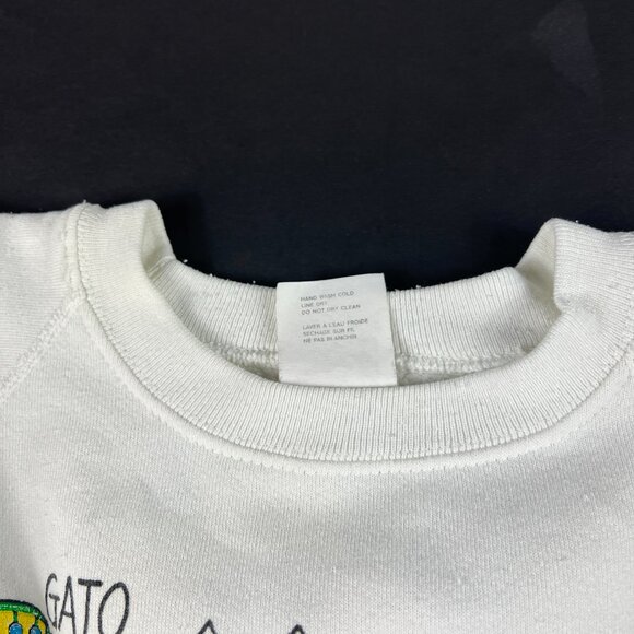 VTG Marcy & Me Cats Sweatshirt Fits Like A Medium White Dingy Crewneck Tag OS - Picture 8 of 16